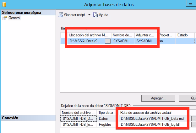 ¿Cómo importar un archivo MDF para SQL Server?