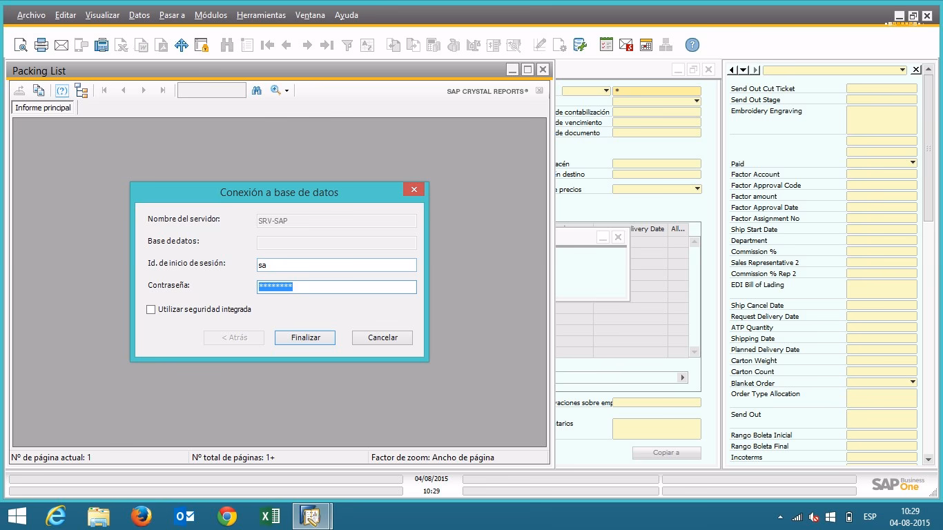 ¿Cómo cambio la conexión de la base de datos en Crystal Reports?