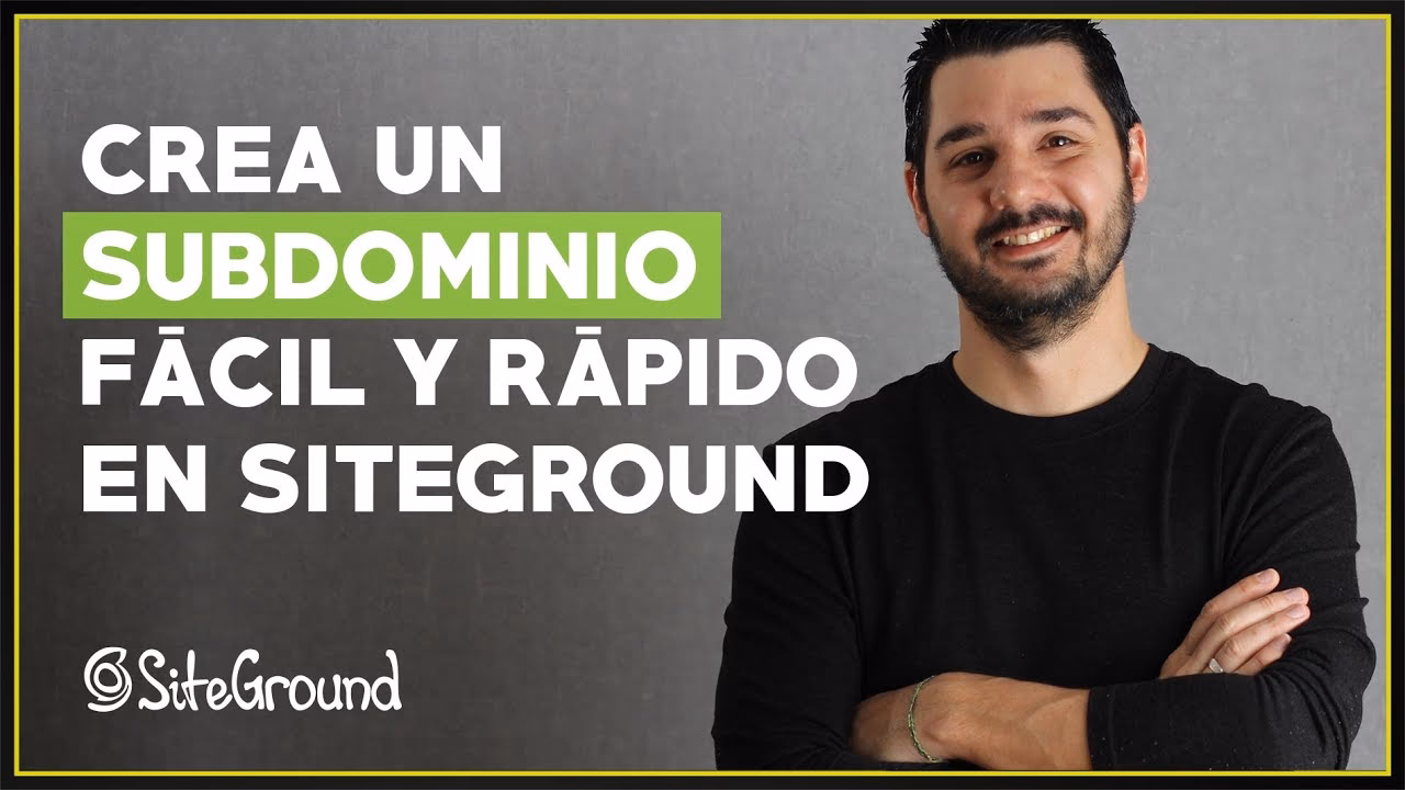 ¿Cómo crear una base de datos en SiteGround?