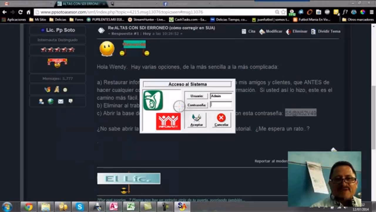 ¿Cómo cargar una base de datos al SUA?